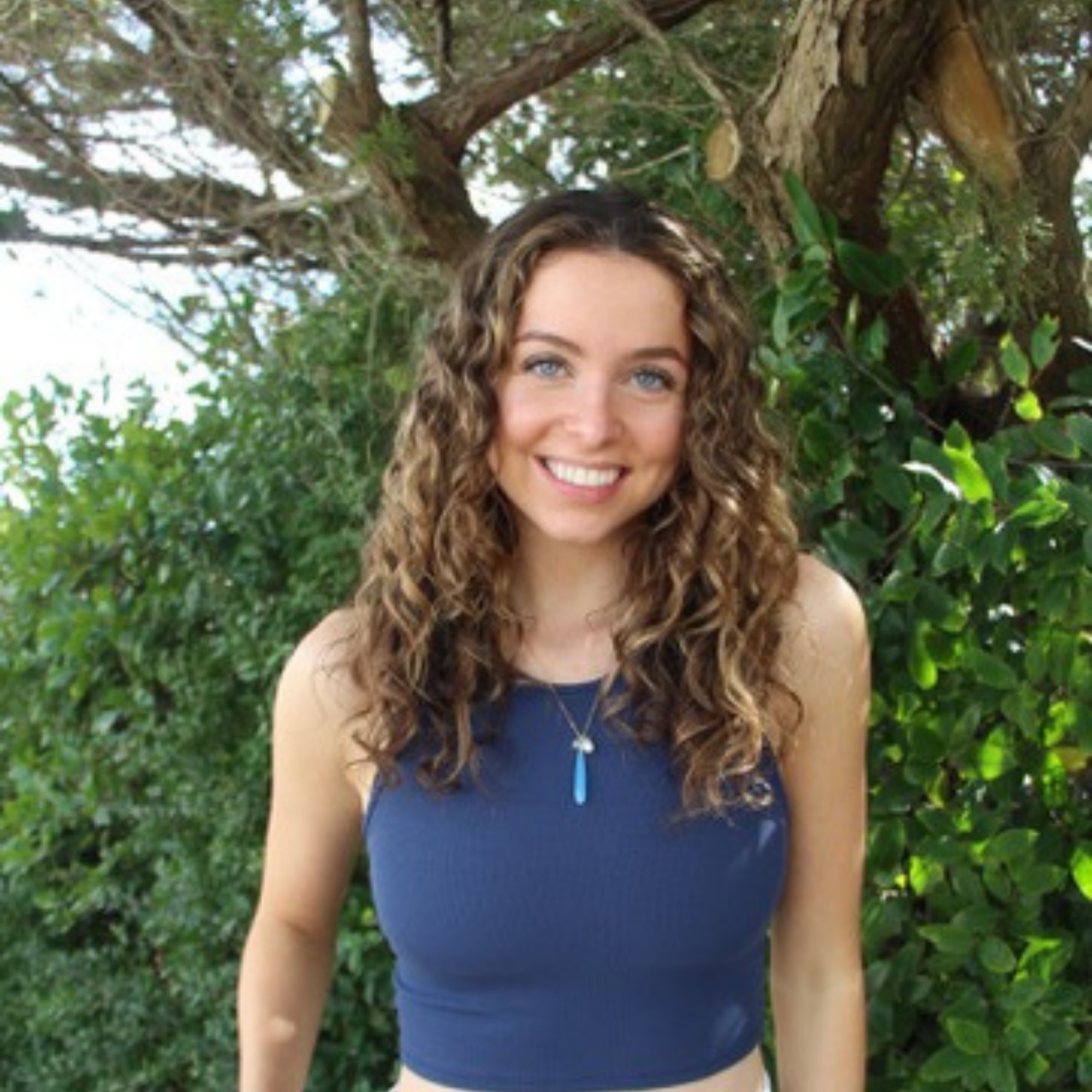 Santorini Blue Teardrop Necklace