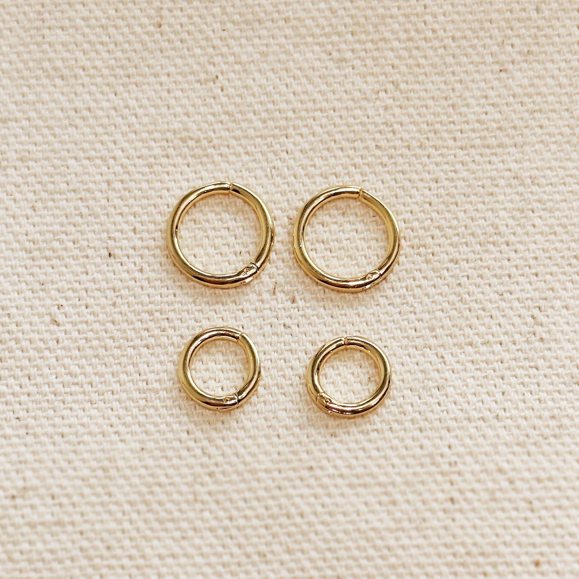 Mini Seamless Clicker Hoop Earrings: 9mm
