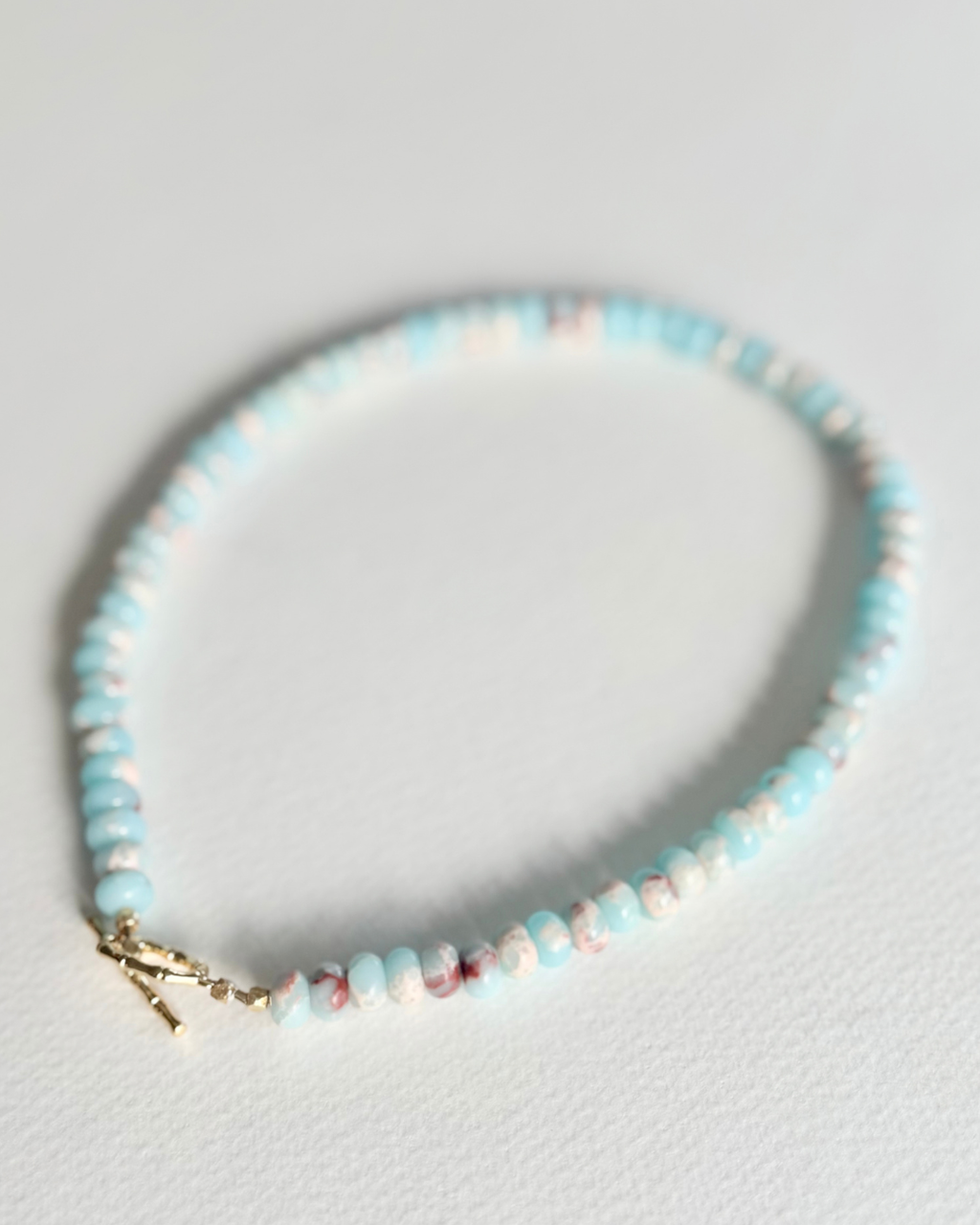 Tidal Blush Aqua Terra Jasper Necklace