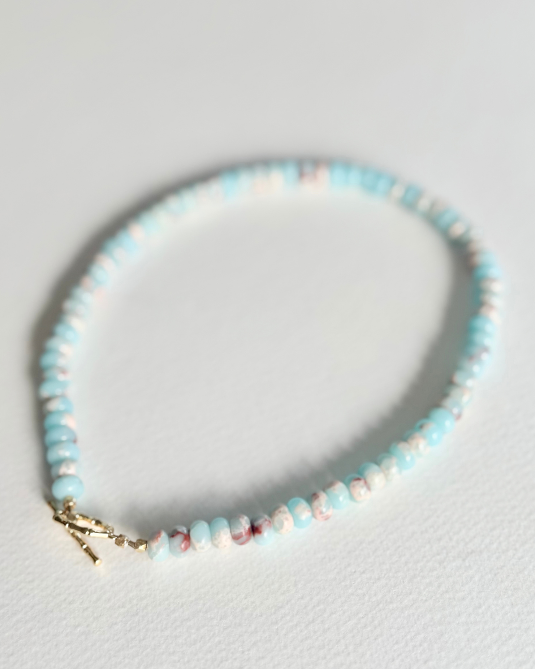 Tidal Blush Aqua Terra Jasper Necklace