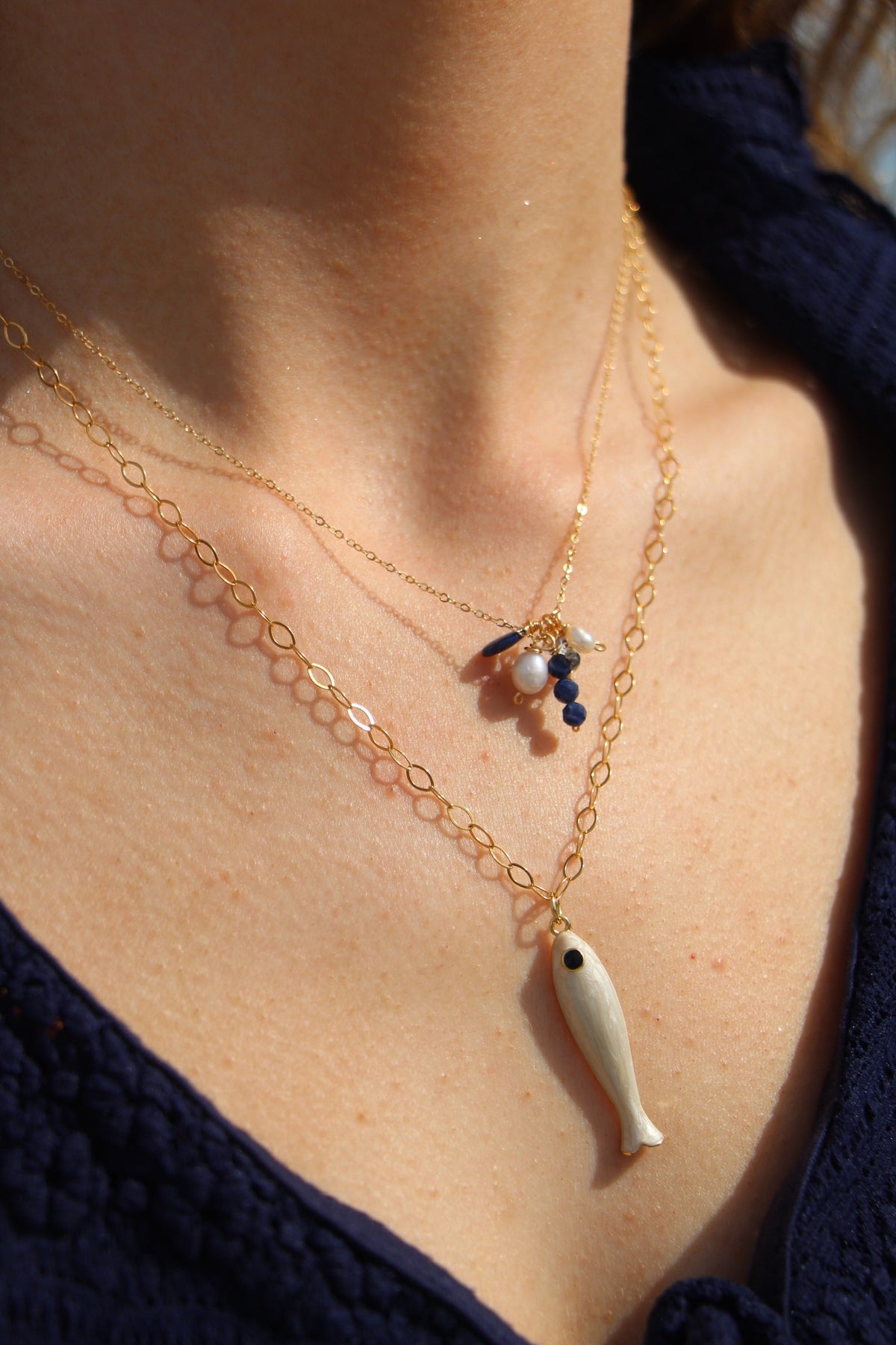Dainty Sapphire Necklace