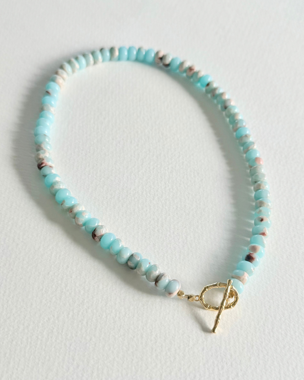 Tidal Blush Aqua Terra Jasper Necklace