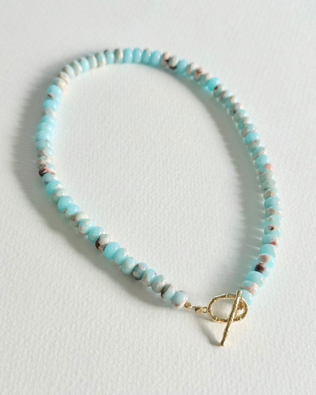 Tidal Blush Aqua Terra Jasper Necklace