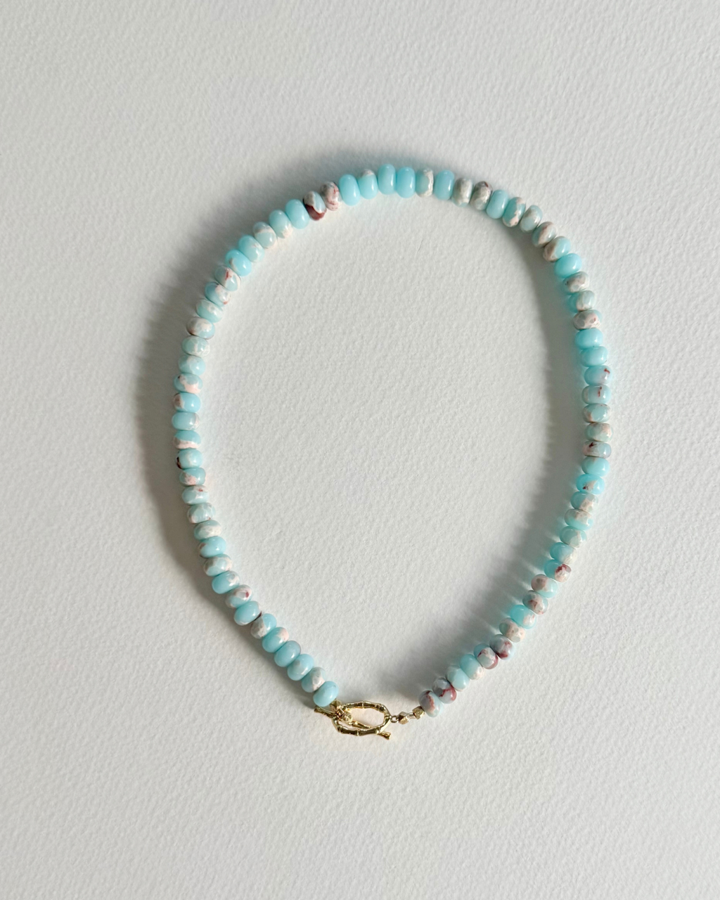 Tidal Blush Aqua Terra Jasper Necklace