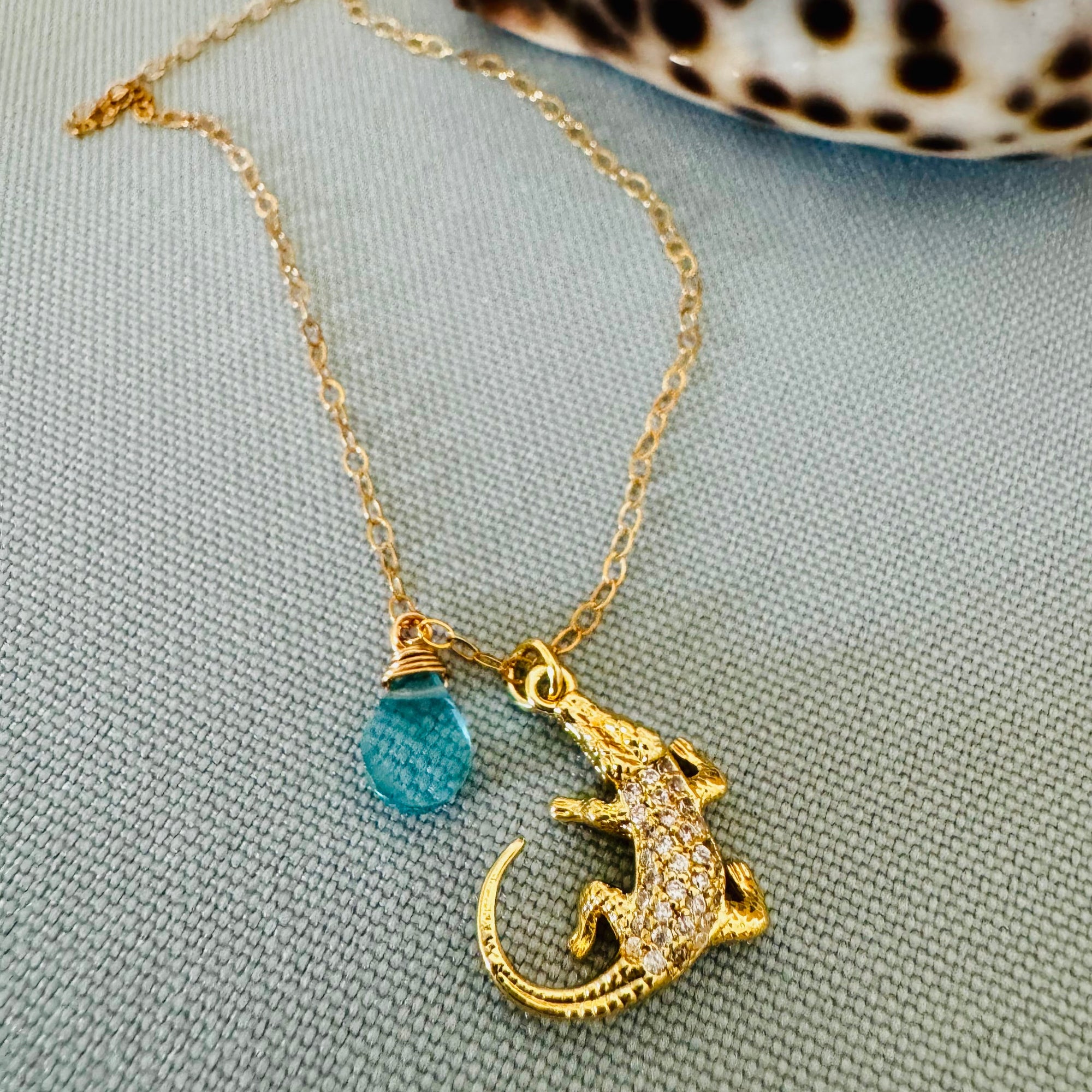 Alligator on Chain Necklace