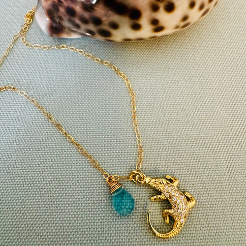 Alligator on Chain Necklace