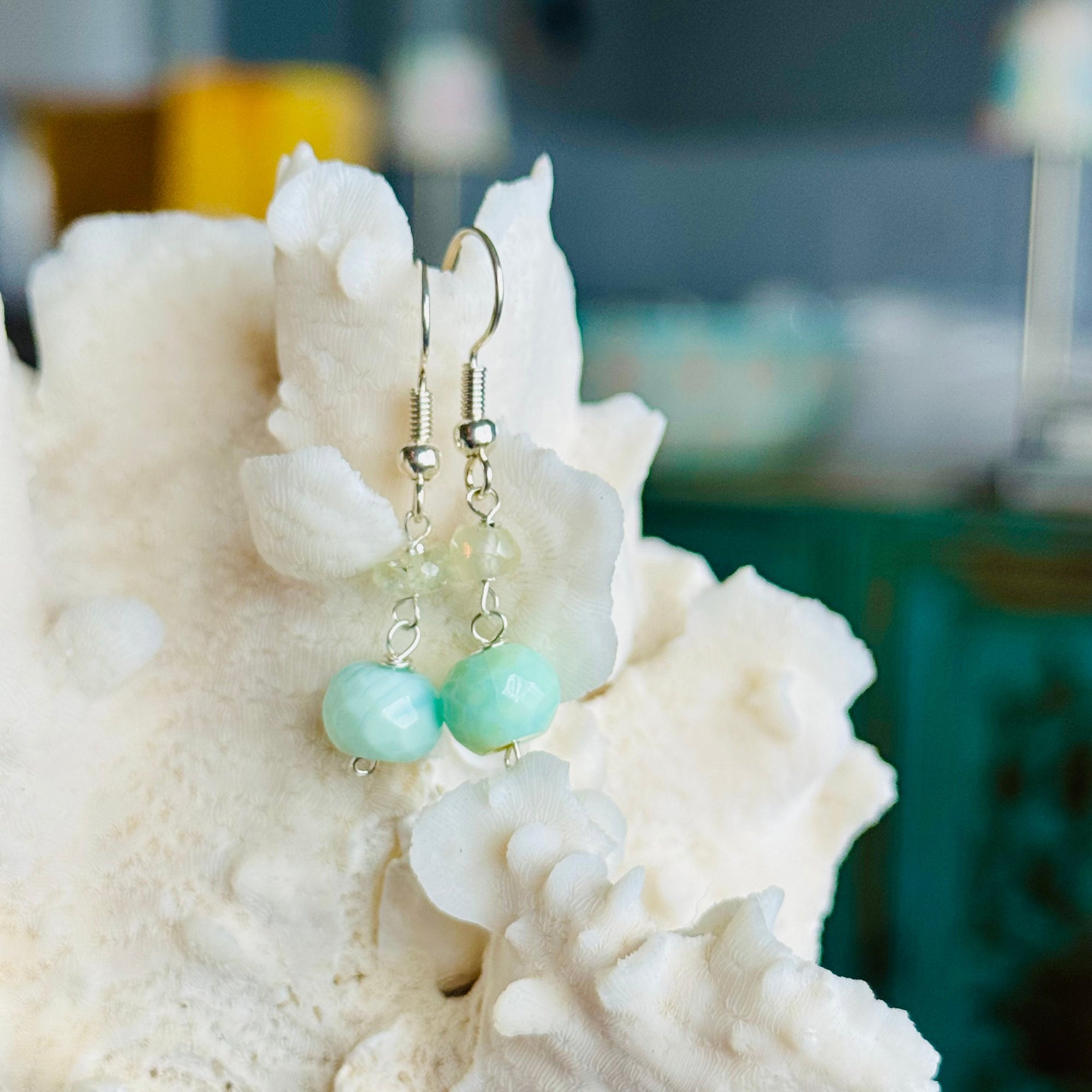Amazonite & Aquamarine Seas Minis Earrings
