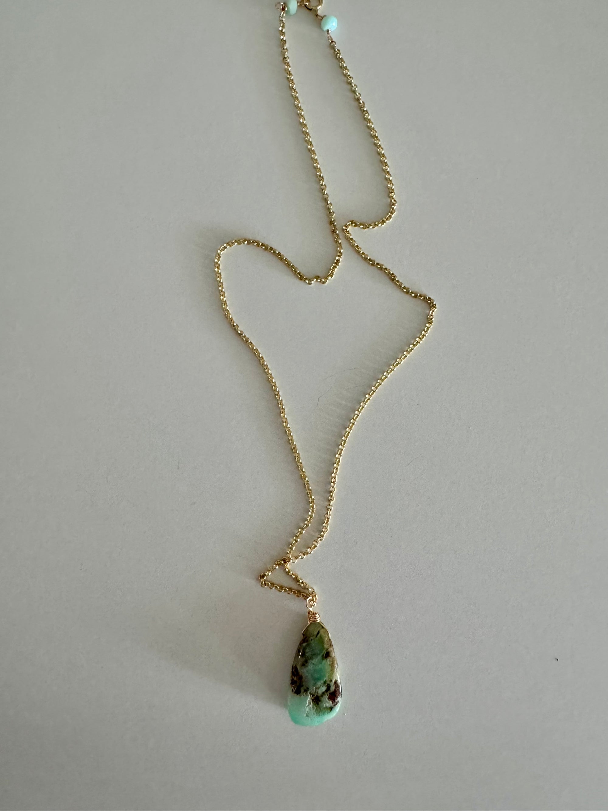Chrysoprase Pendant Necklace