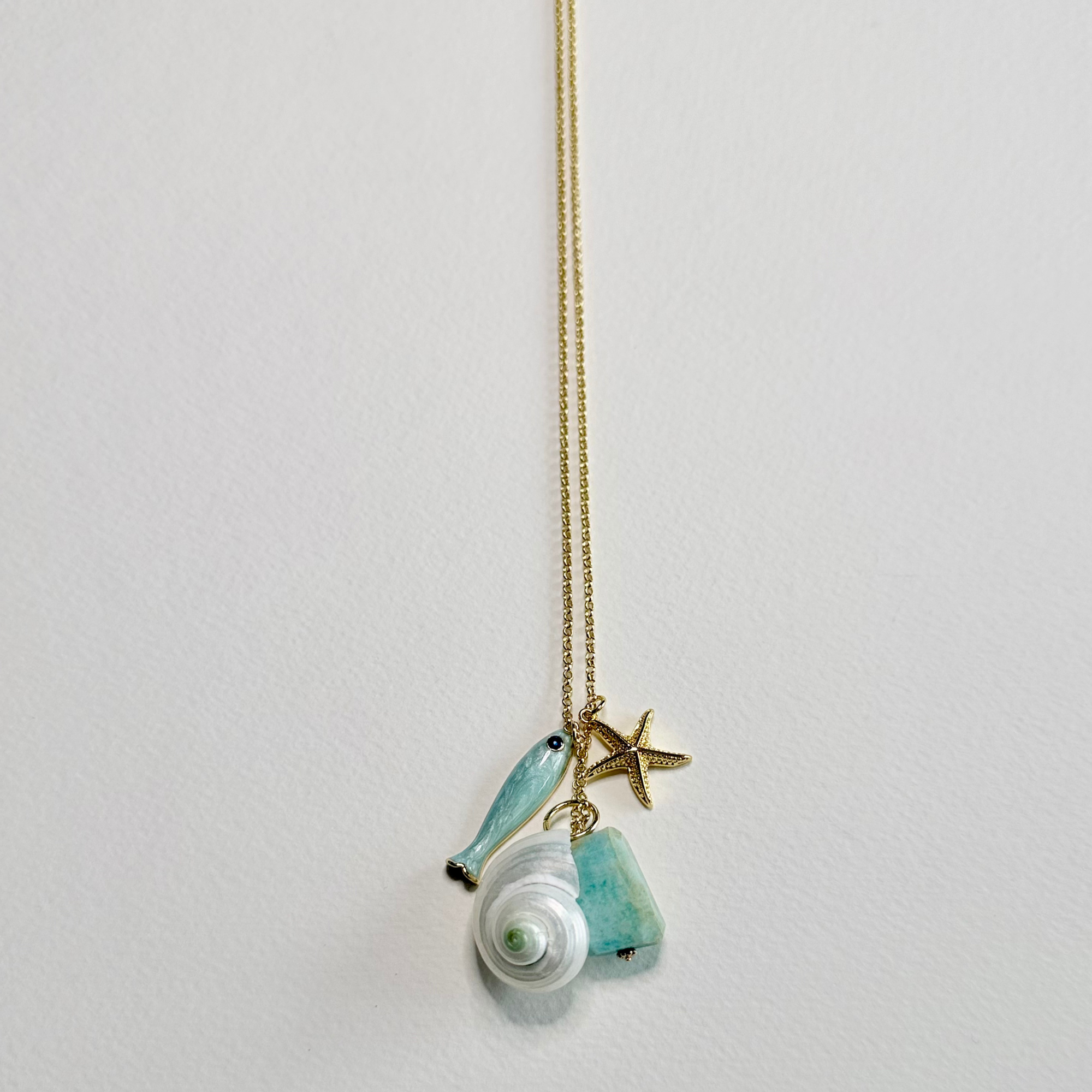 Collected Coast Necklace | Long Coastal Charm Necklace