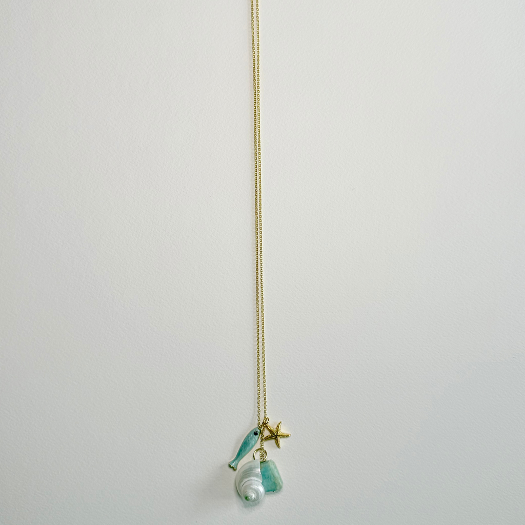 Collected Coast Necklace | Long Coastal Charm Necklace