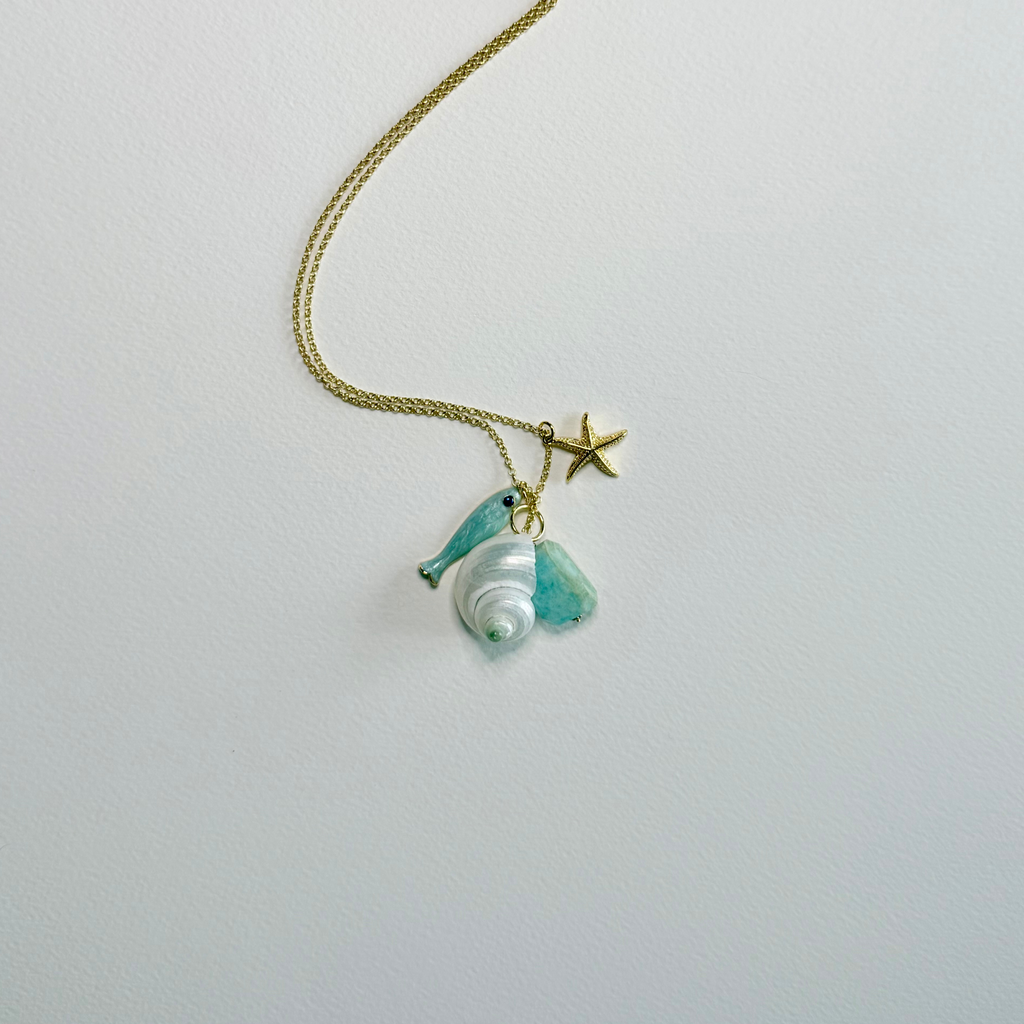 Collected Coast Necklace | Long Coastal Charm Necklace