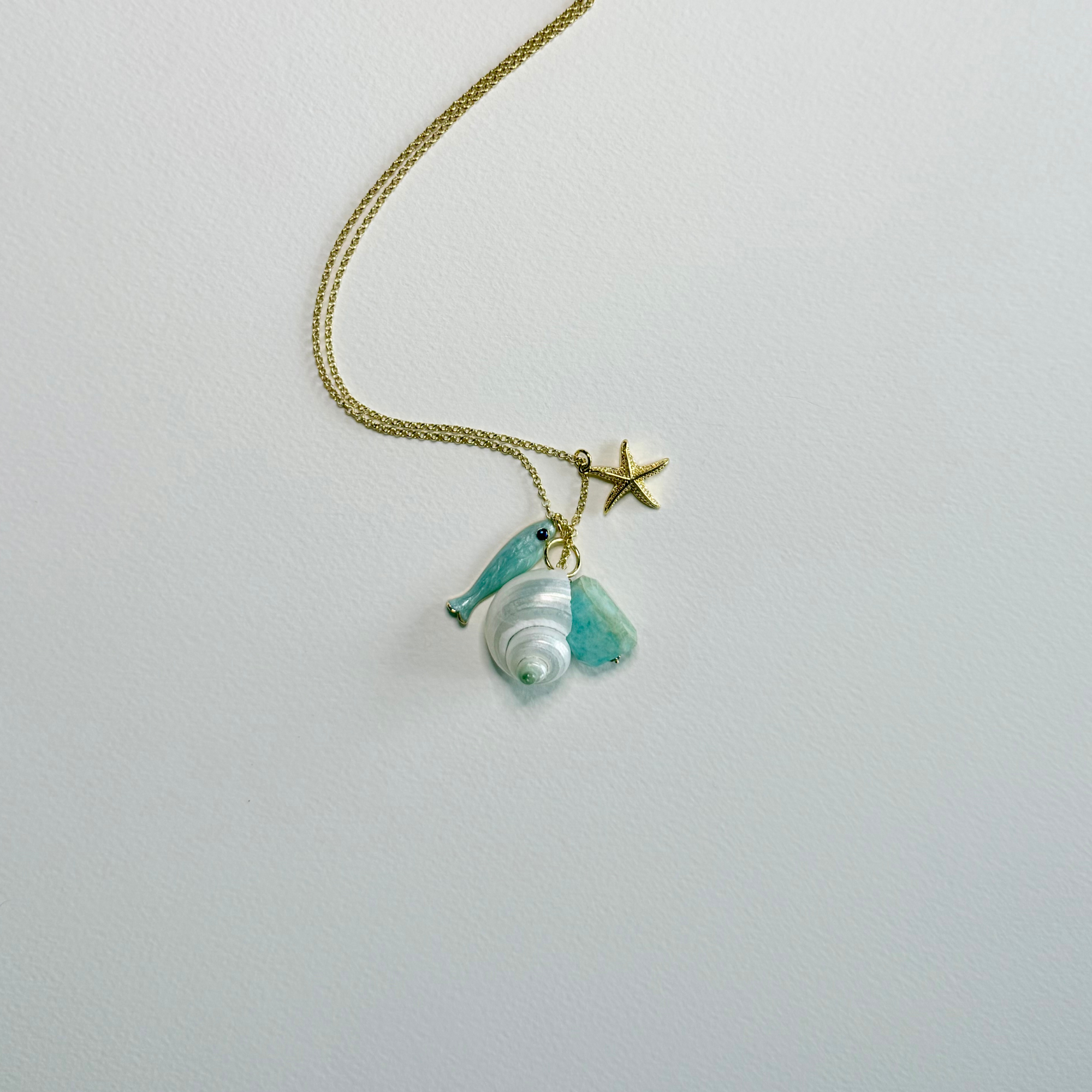 Collected Coast Necklace | Long Coastal Charm Necklace