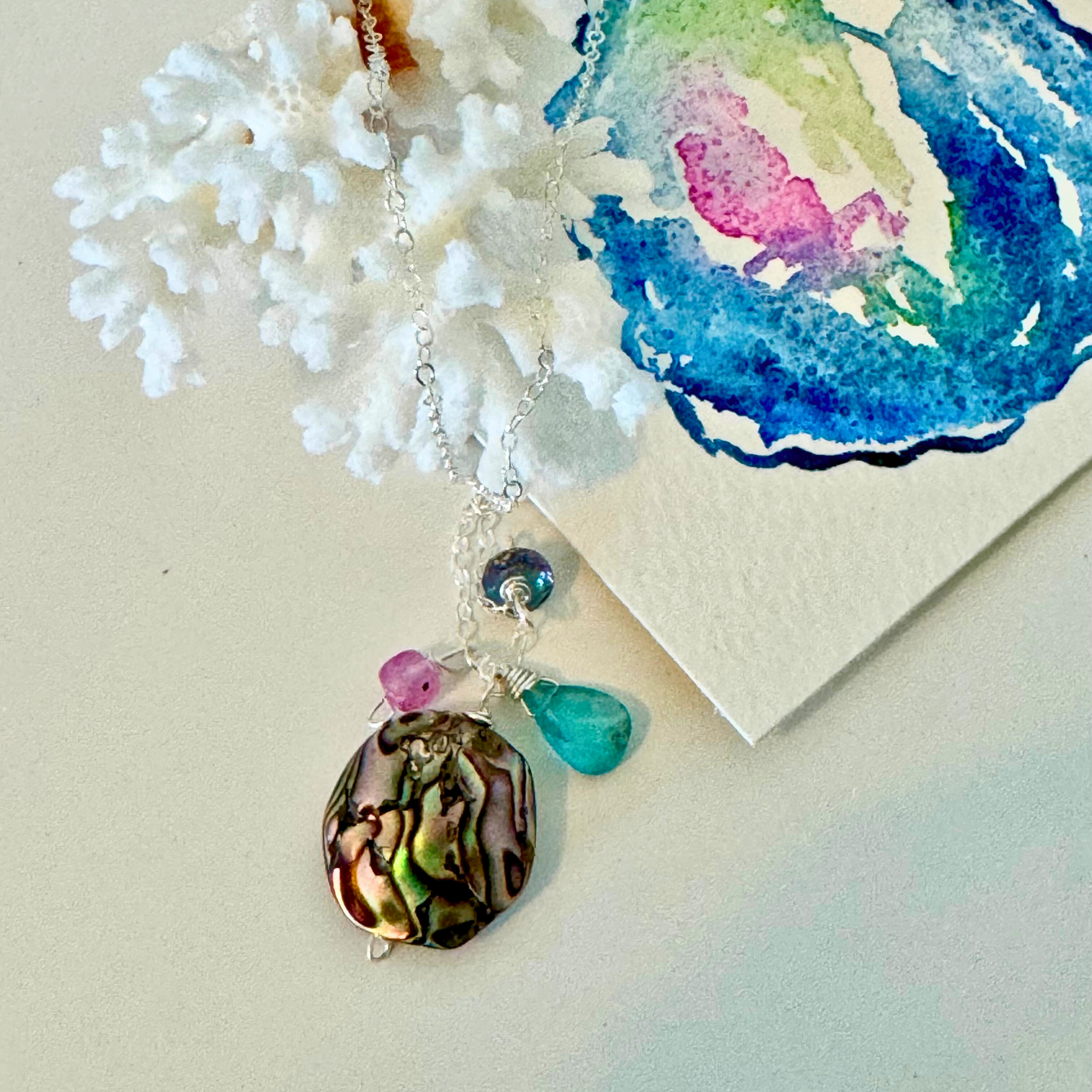 Dainty Abalone Shell Necklace