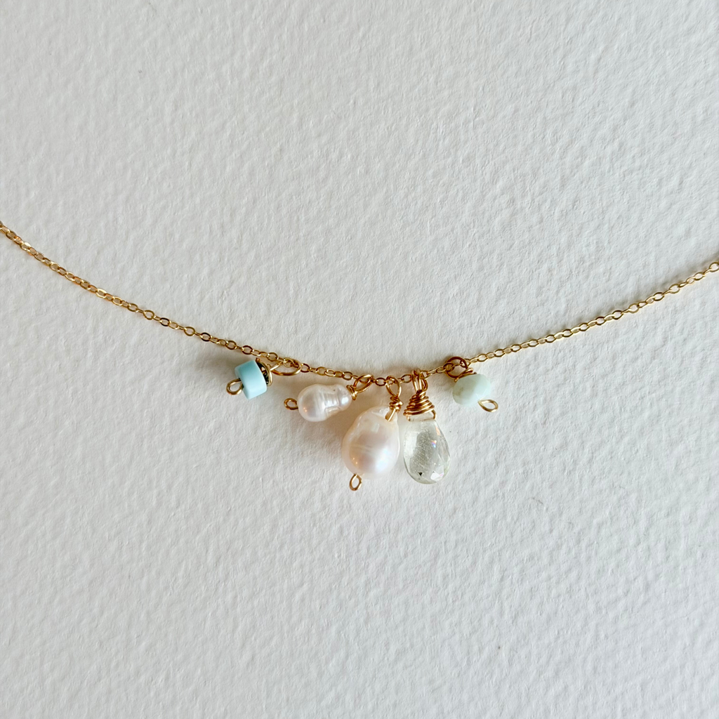 Dainty Aqua Seas Necklace