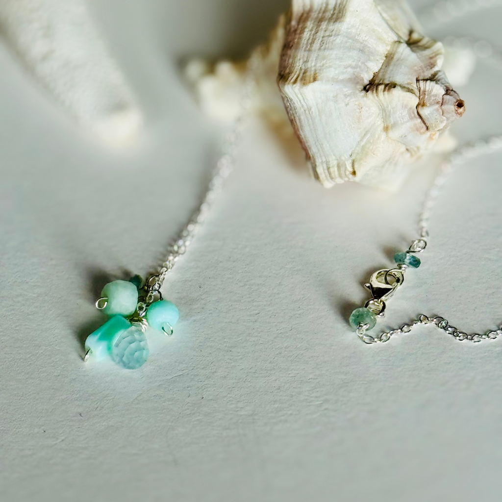 Dainty Minty Sea Necklace