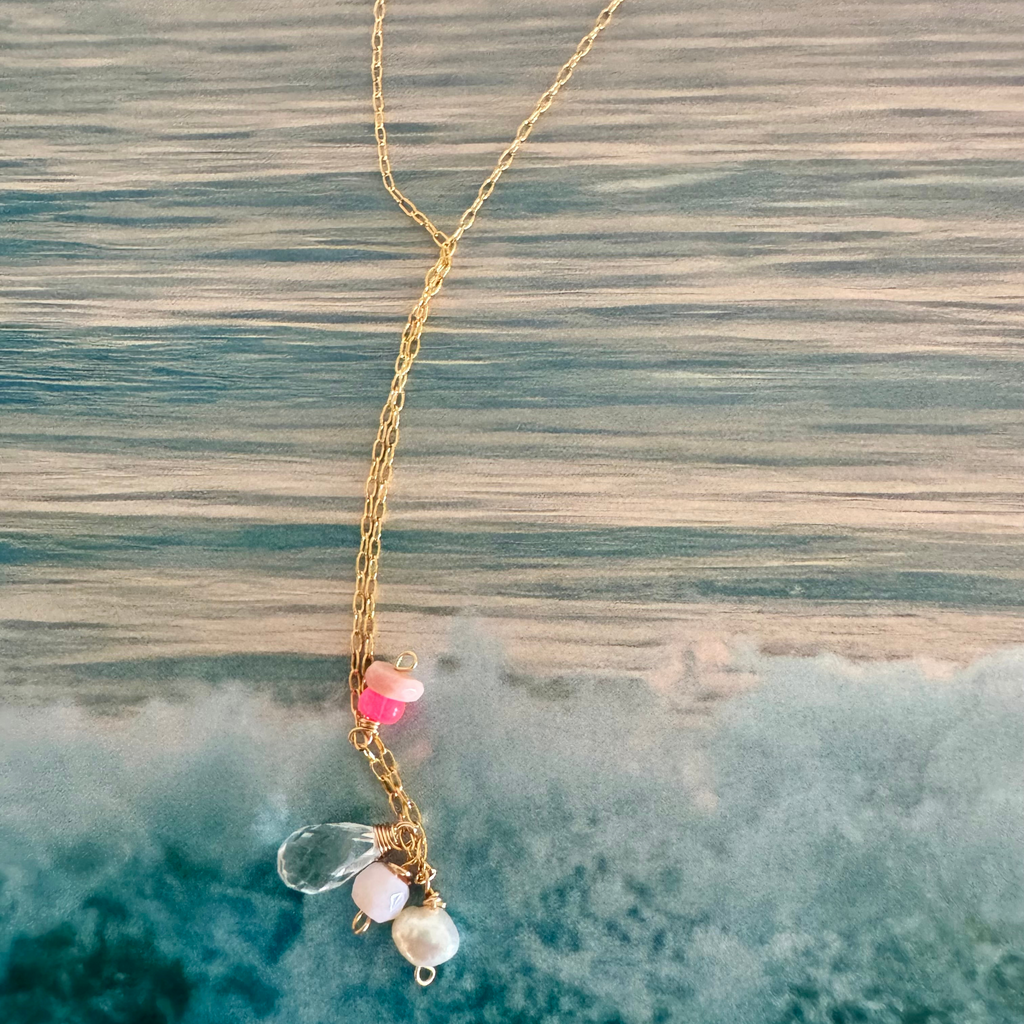 Dainty Pink Skies Necklace