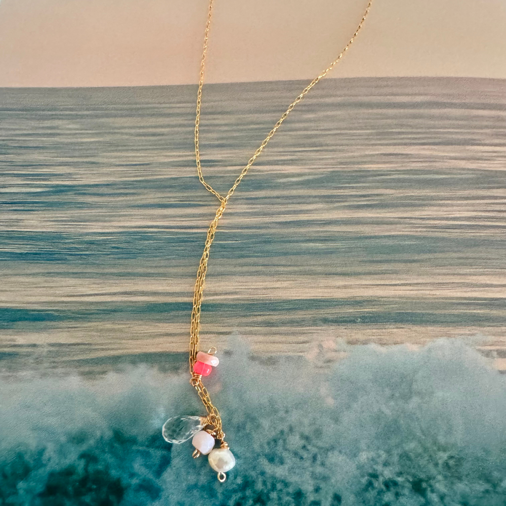 Dainty Pink Skies Necklace