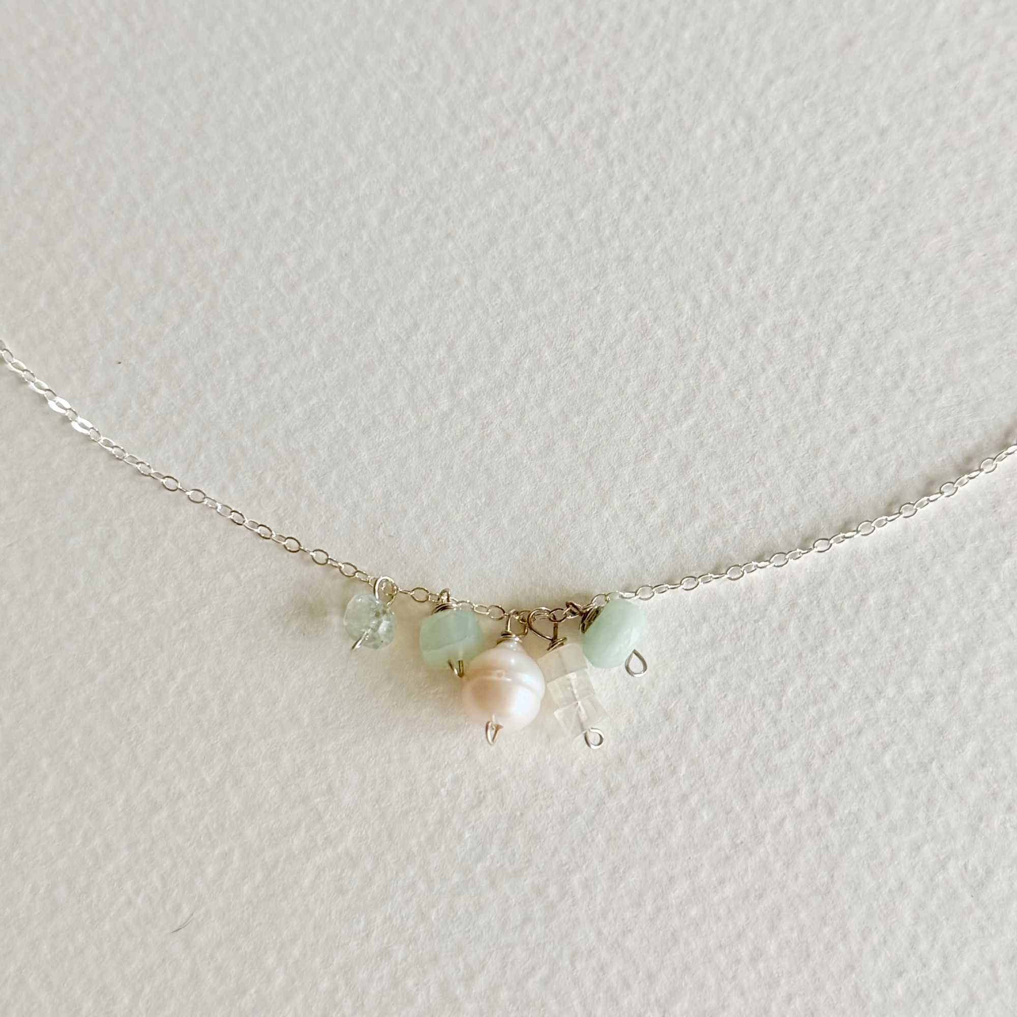Dainty Seafoam Whisper Necklace