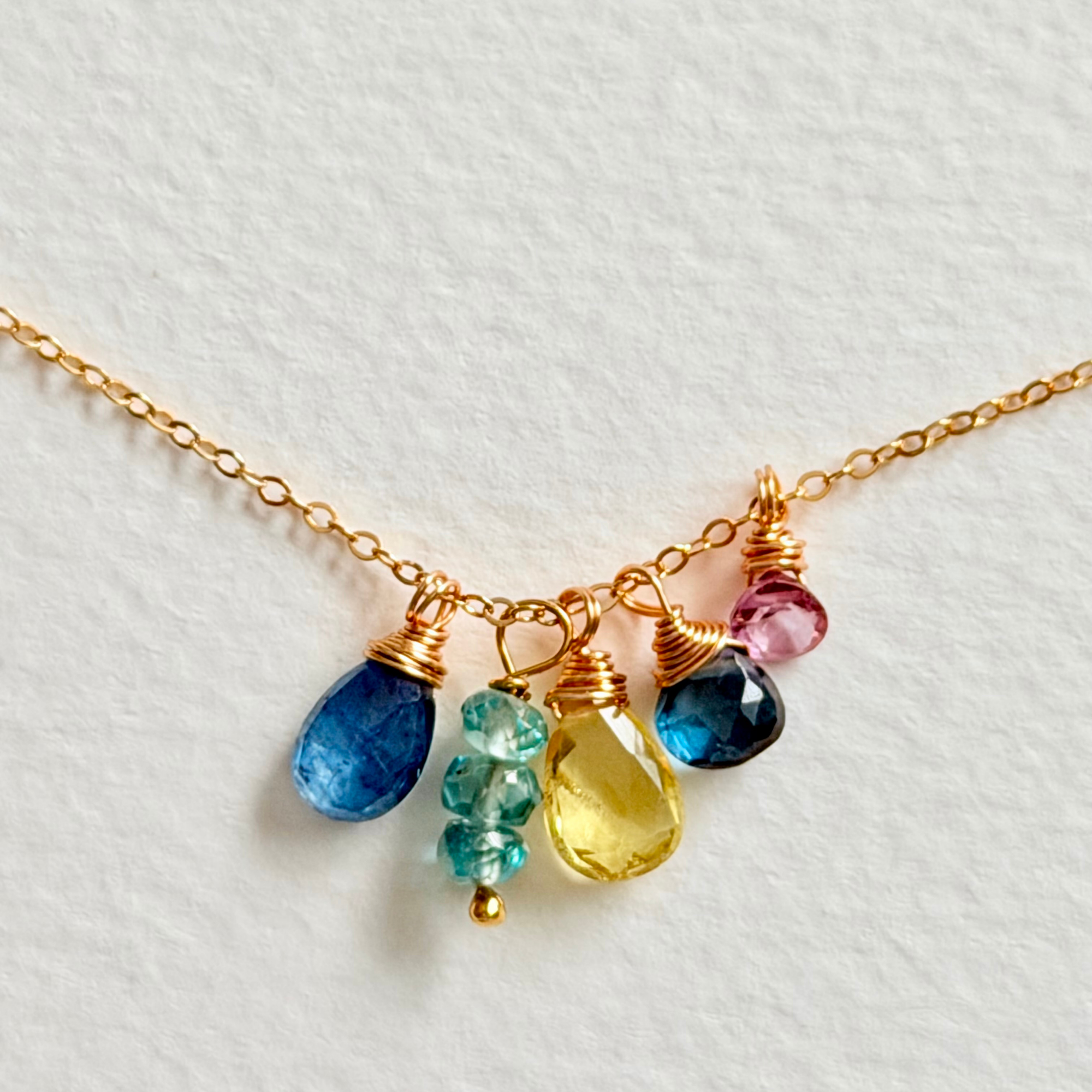 Dainty Summer Sunset Necklace
