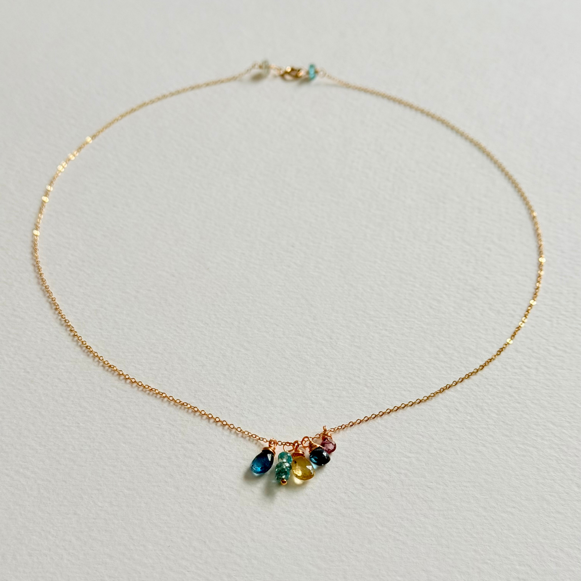 Dainty Summer Sunset Necklace