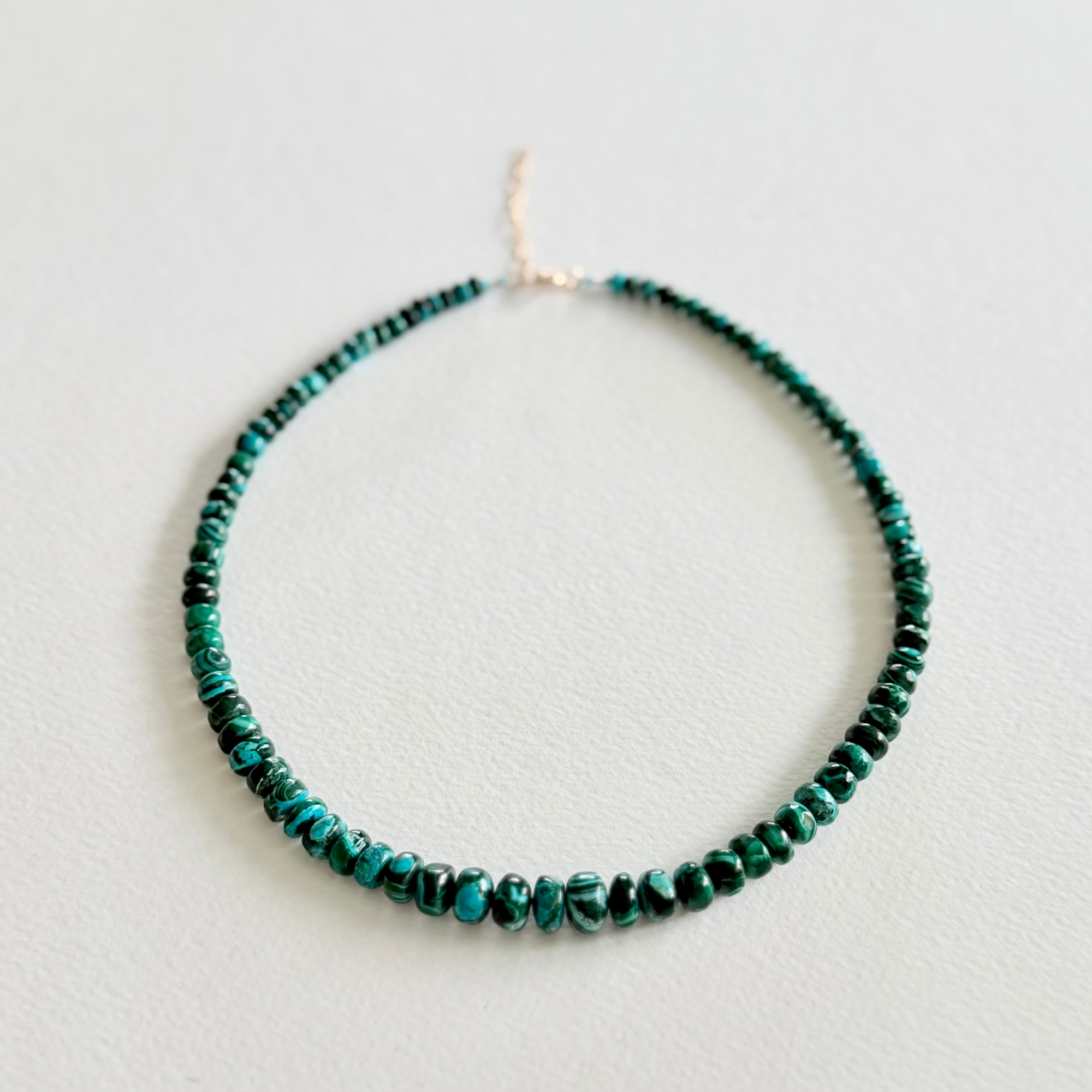 Emerald Tide | Chrysocolla in Malachite Necklace