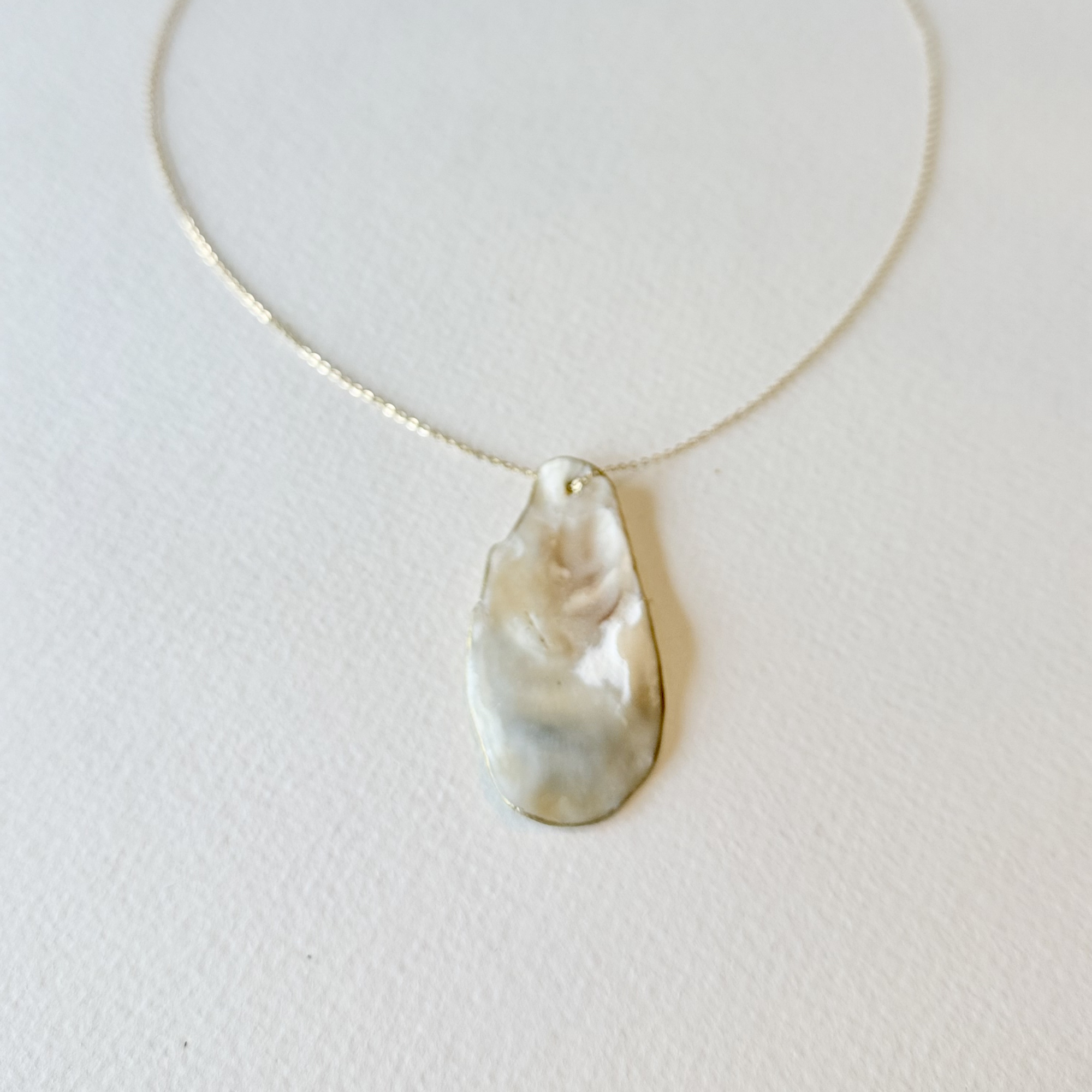 Gilded by the Sea — Oyster Drift Shell Necklace