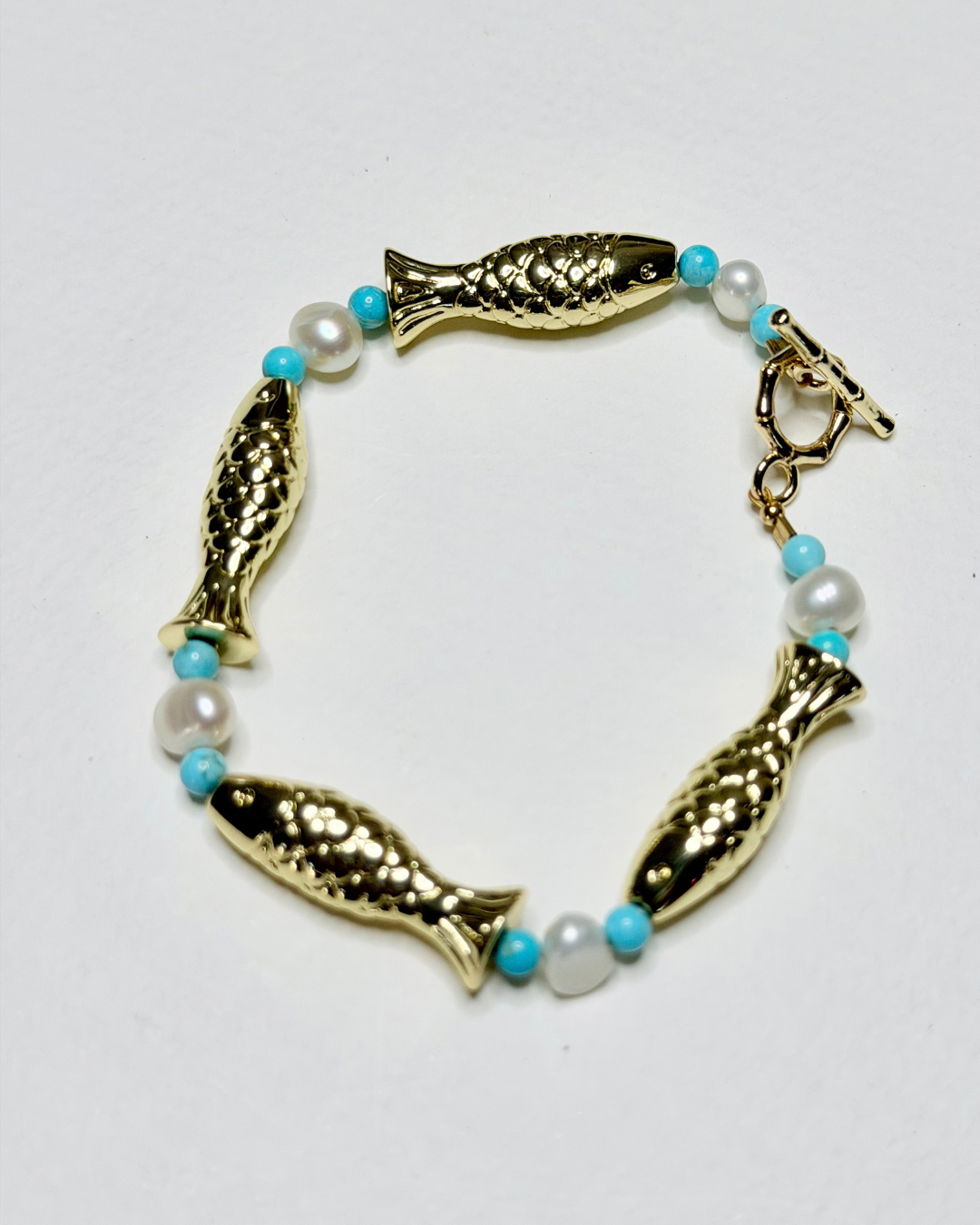 Golden Shoal Fish Bracelet