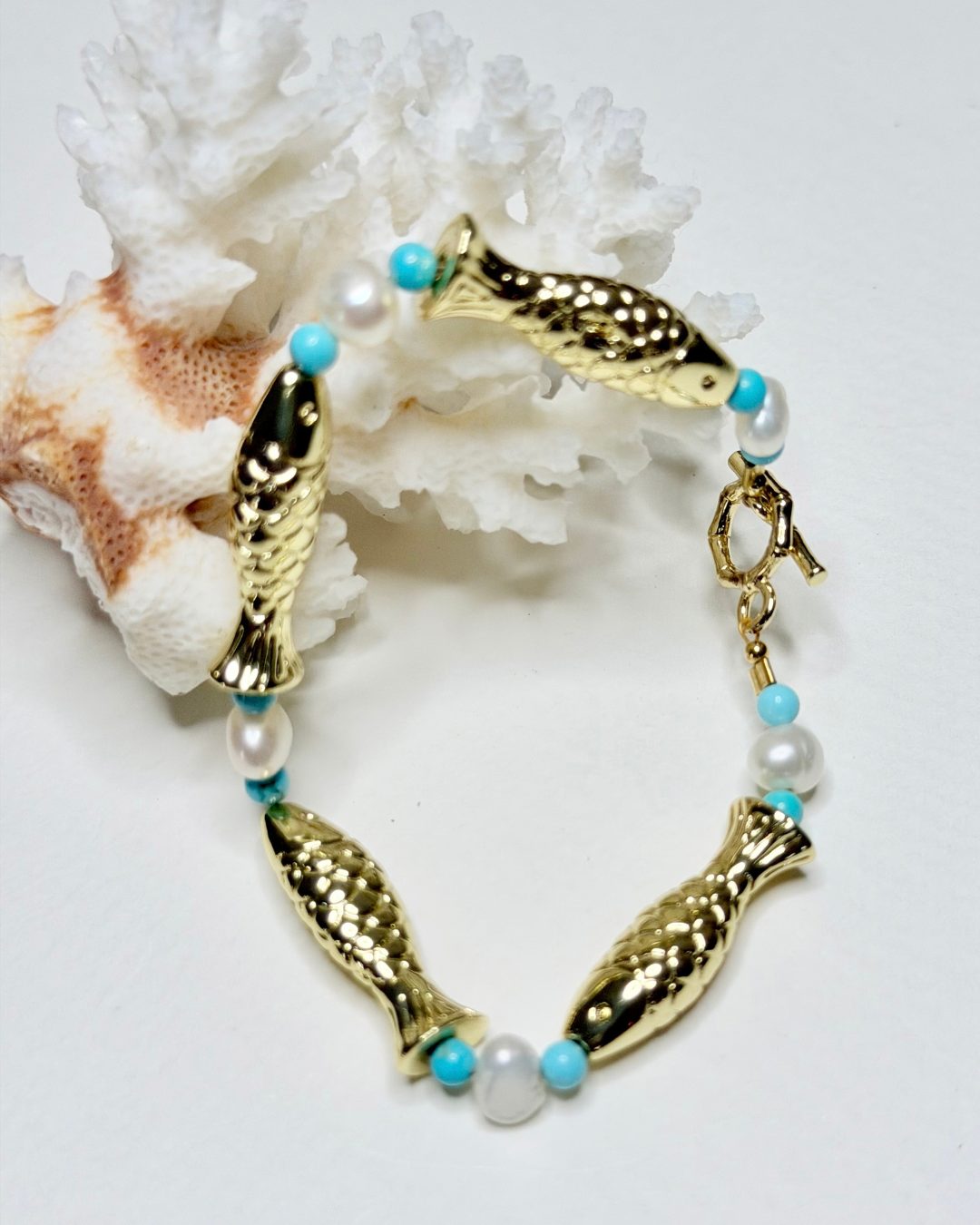 Golden Shoal Fish Bracelet