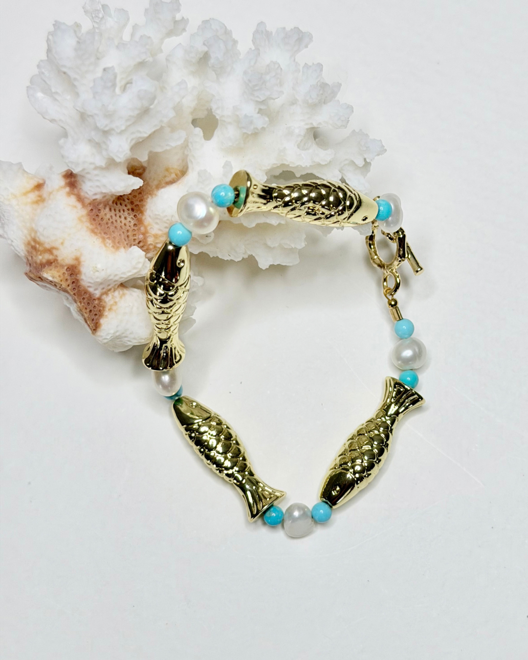 Golden Shoal Fish Bracelet