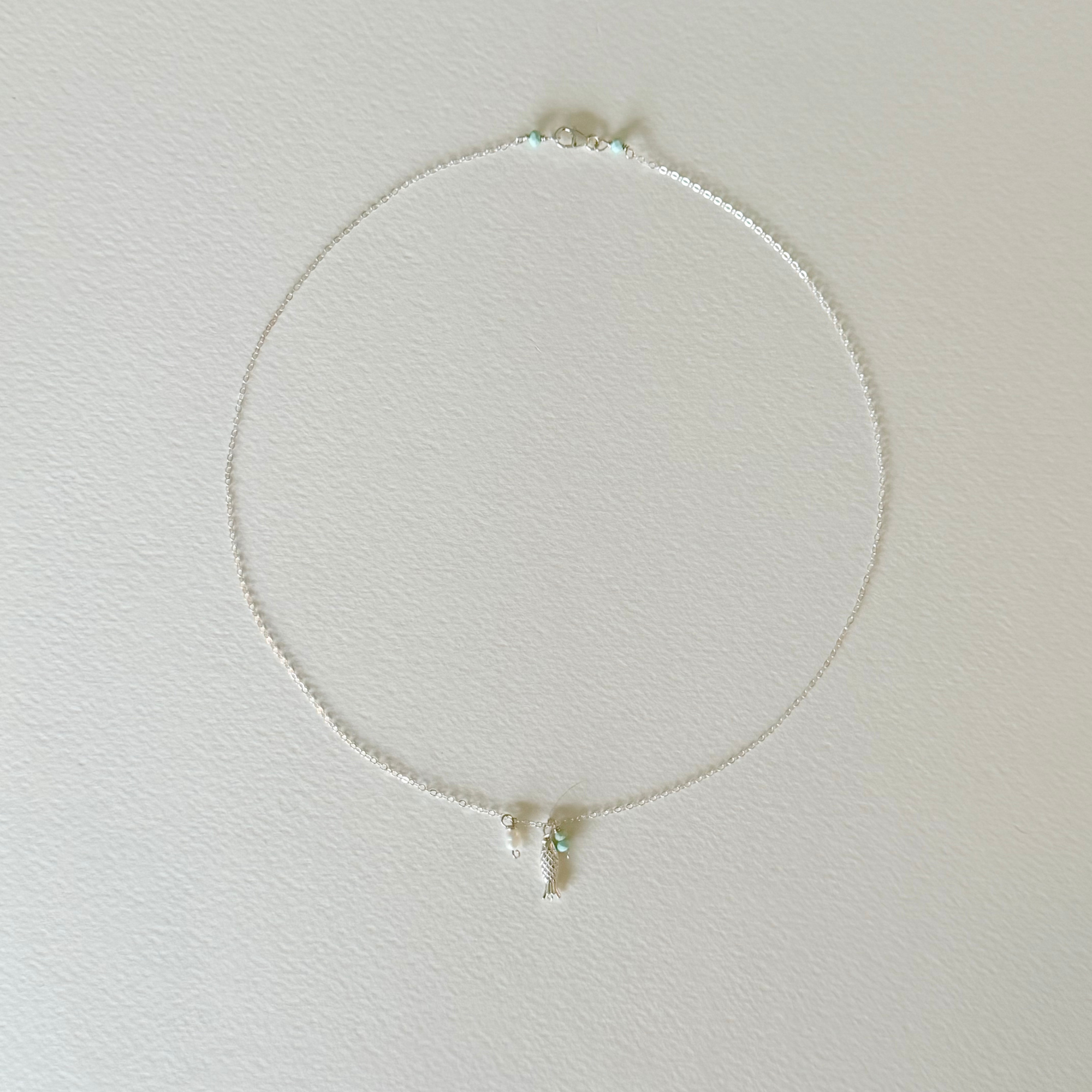 Little Catch Sterling Silver Fish Necklace