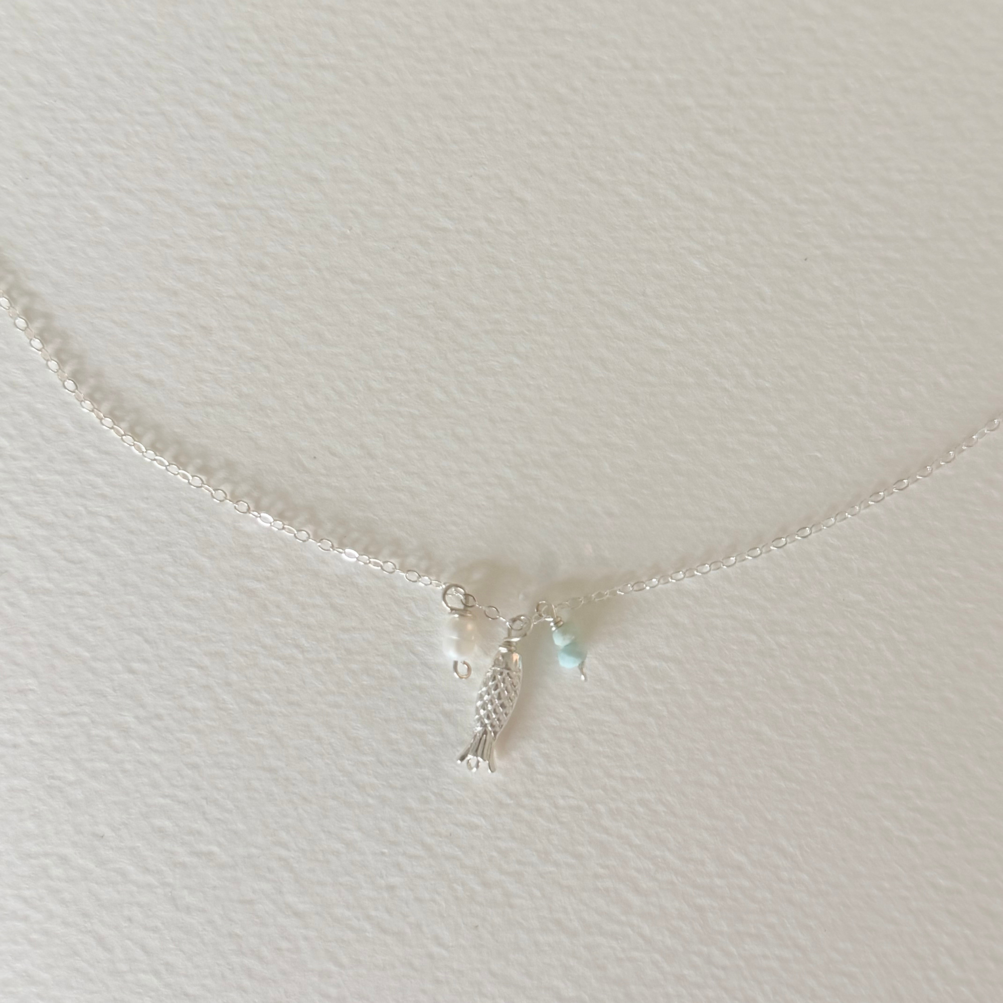 Little Catch Sterling Silver Fish Necklace