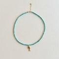 Little Catch Smooth Turquoise Necklace on light background