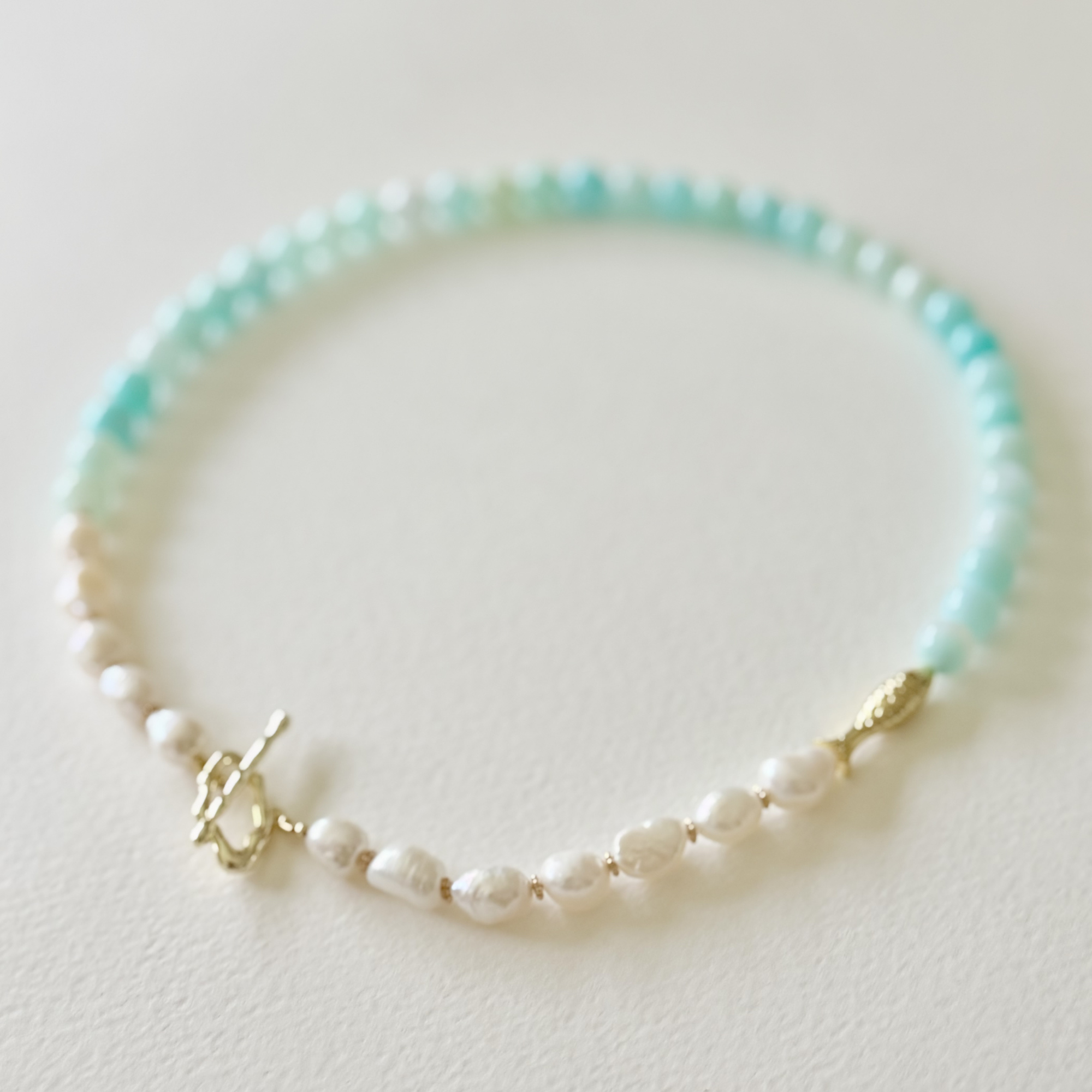 Mint Tide Pearl Necklace