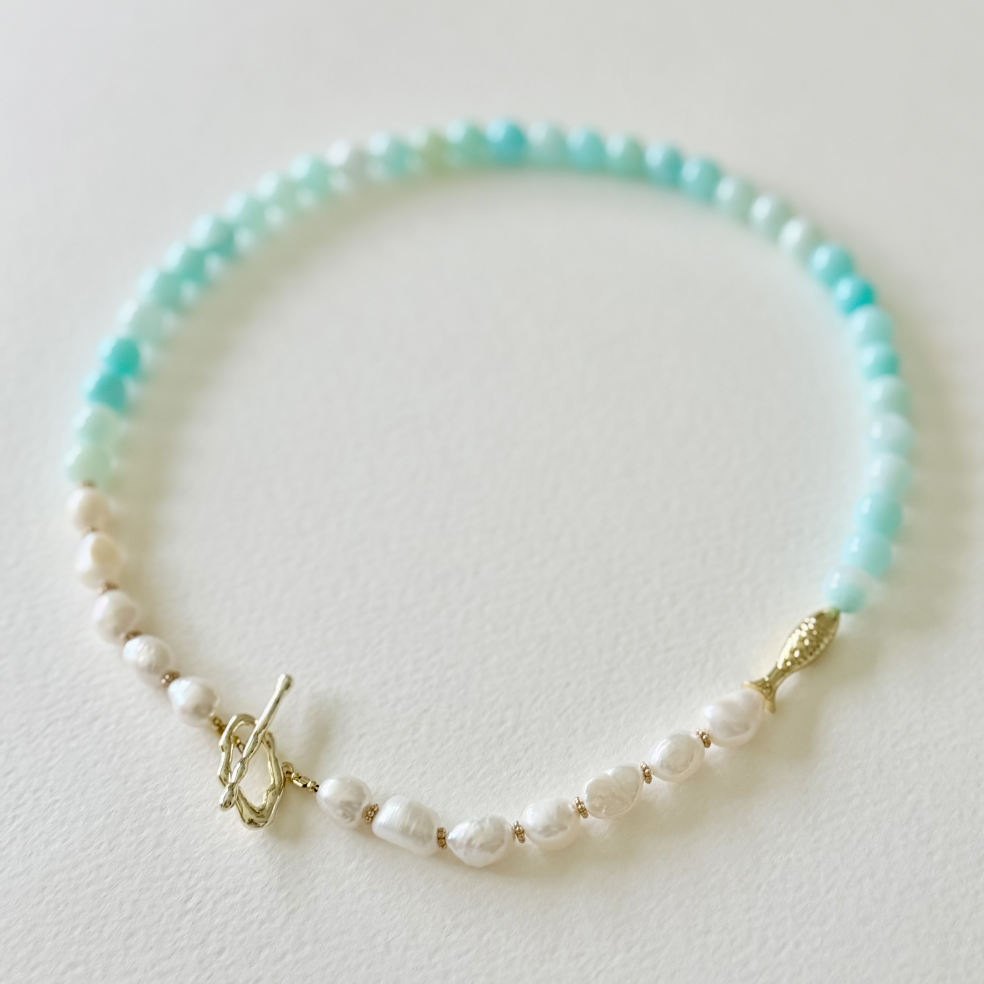 Mint Tide Pearl Necklace