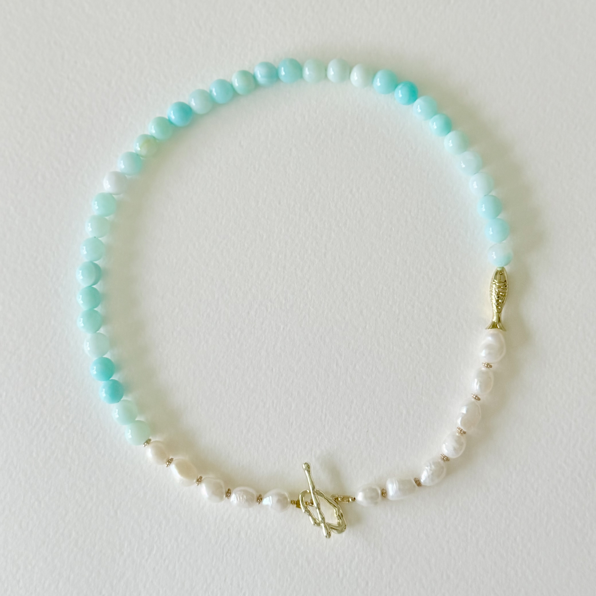 Mint Tide Pearl Necklace