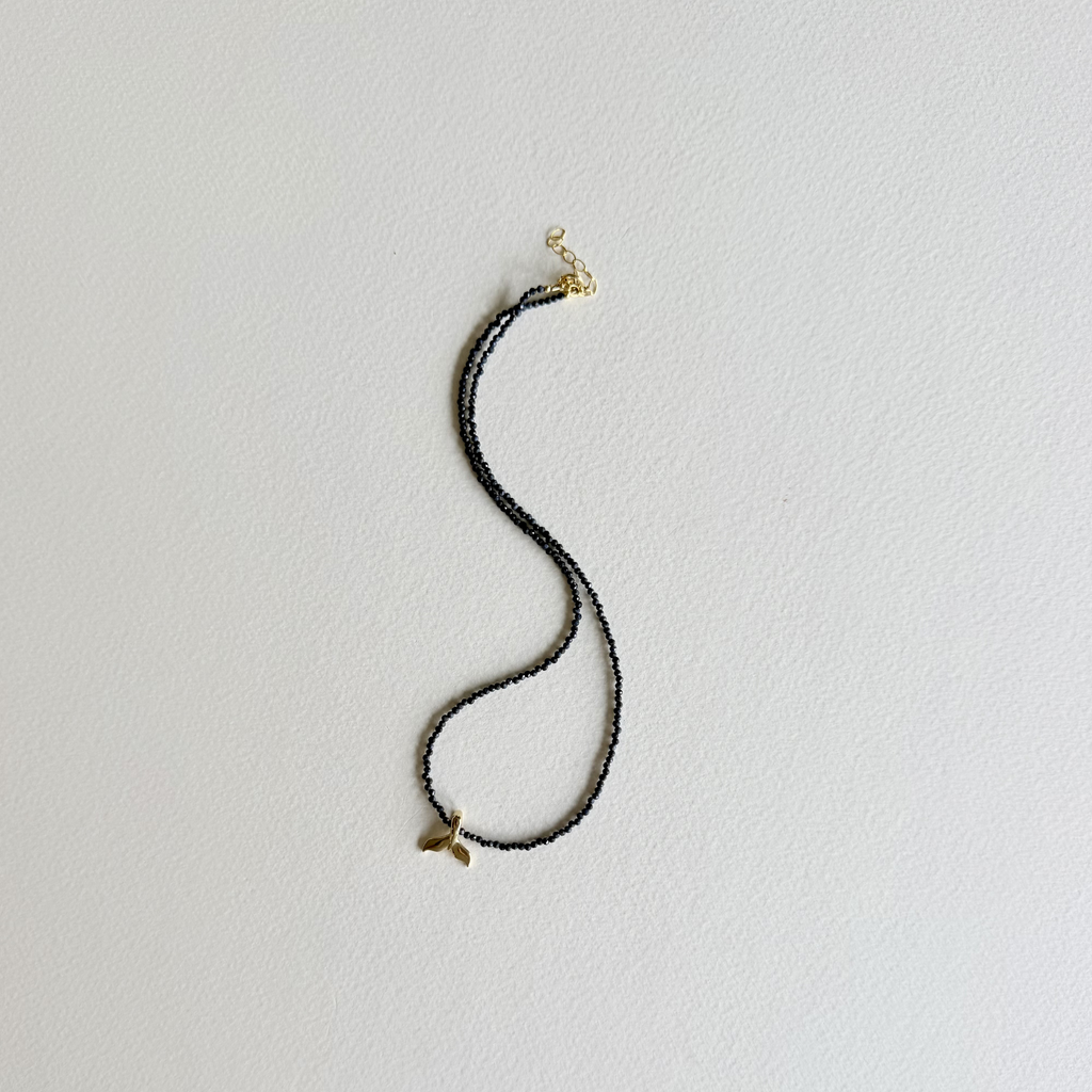 Sapphire Whale Tail Necklace