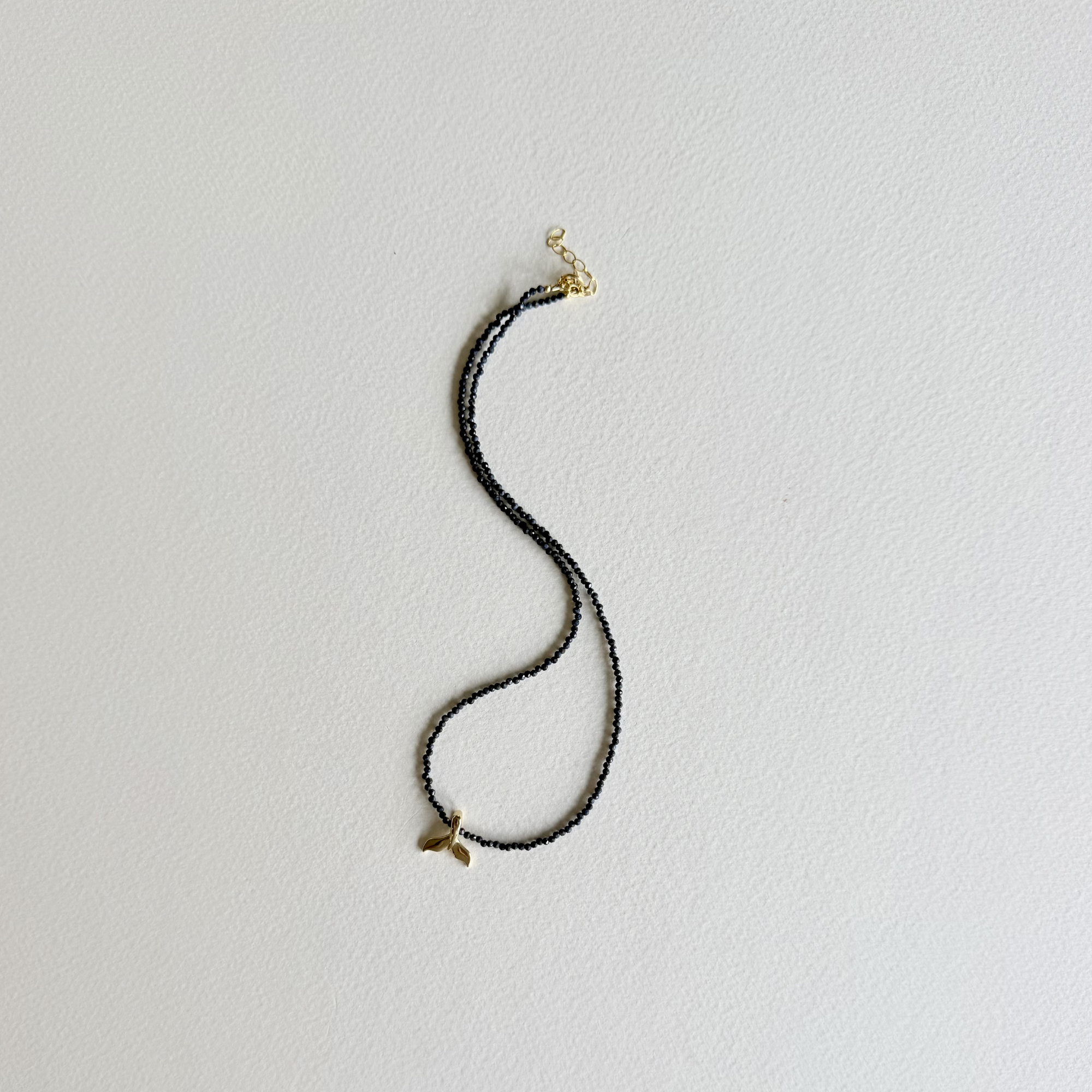 Sapphire Whale Tail Necklace