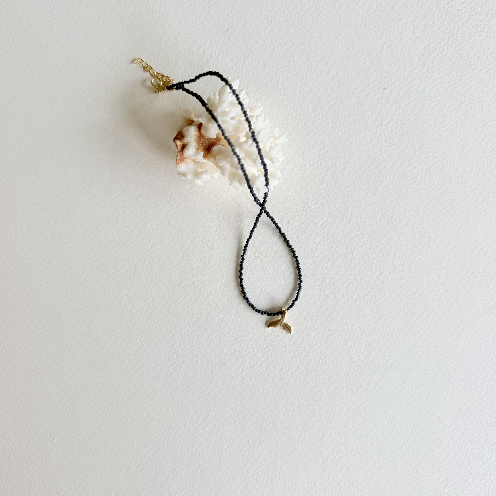 Sapphire Whale Tail Necklace