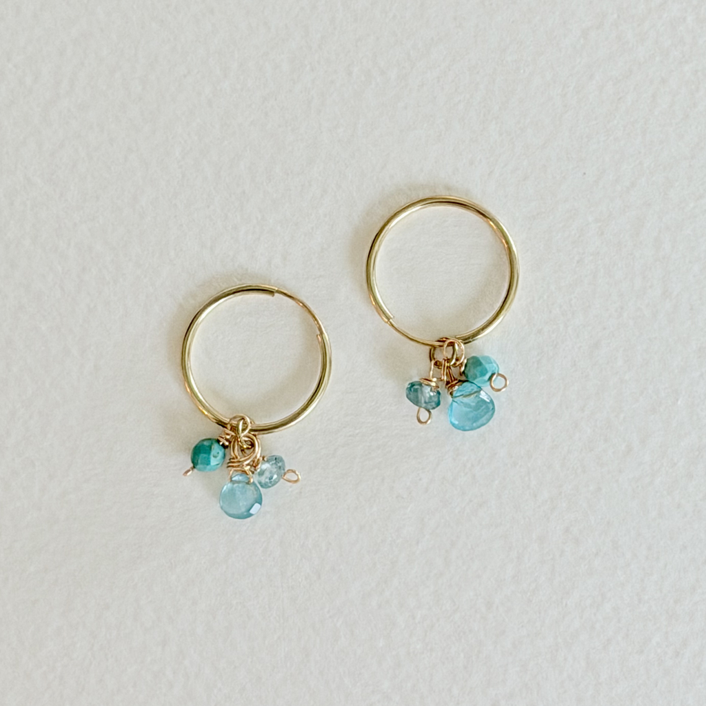 Sea Glass Tide Mini Hoops
