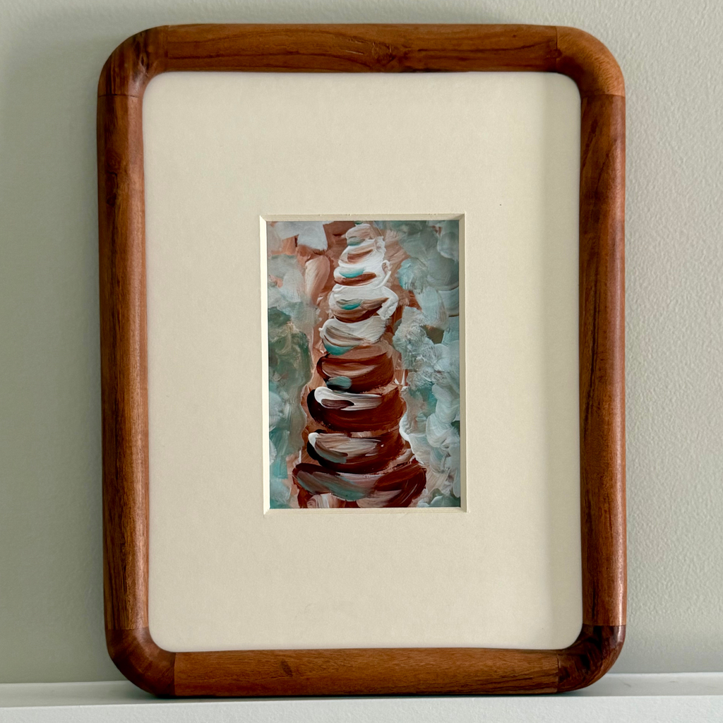 Seafoam Cairn | Framed Fine Art Print
