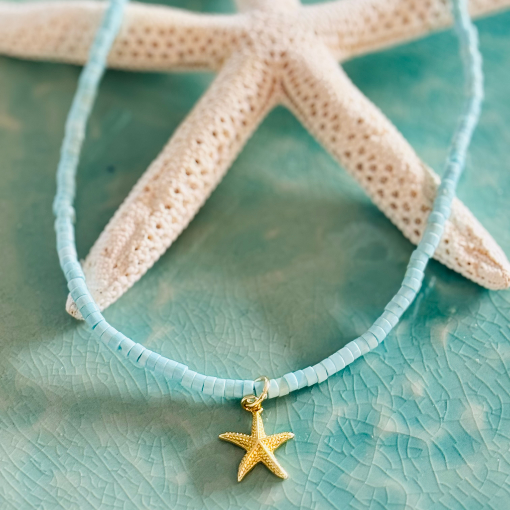 Tidepool Turquoise Heishi Necklace