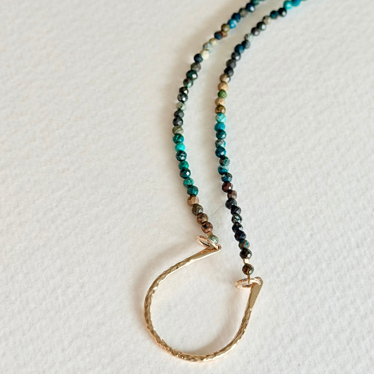 Turquoise Tide Horseshoe Necklace