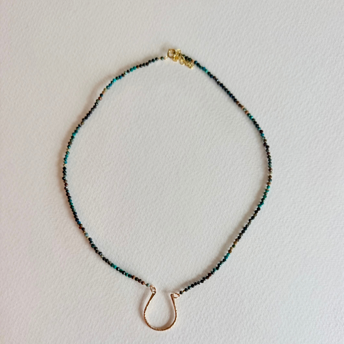 Turquoise Tide Horseshoe Necklace