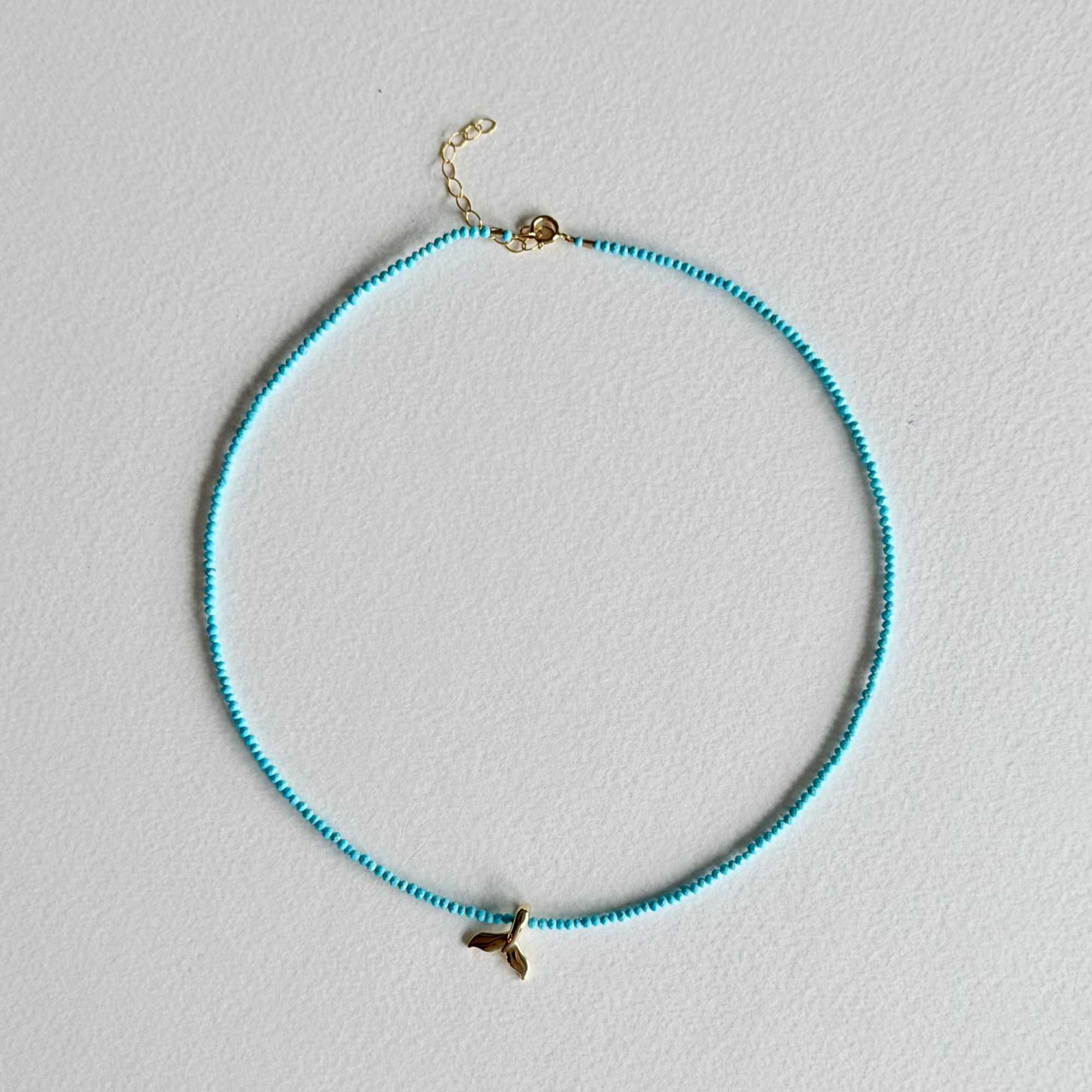 Turquoise Whale Tail Necklace