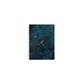 fine art print of a surfer in the deep moody sea